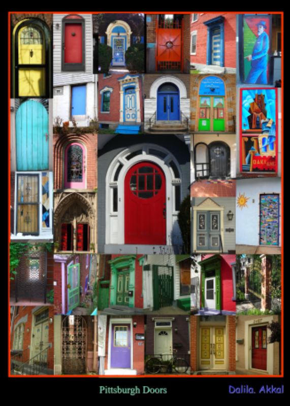 Pittsburgh Doors poster by Dalila Akkal