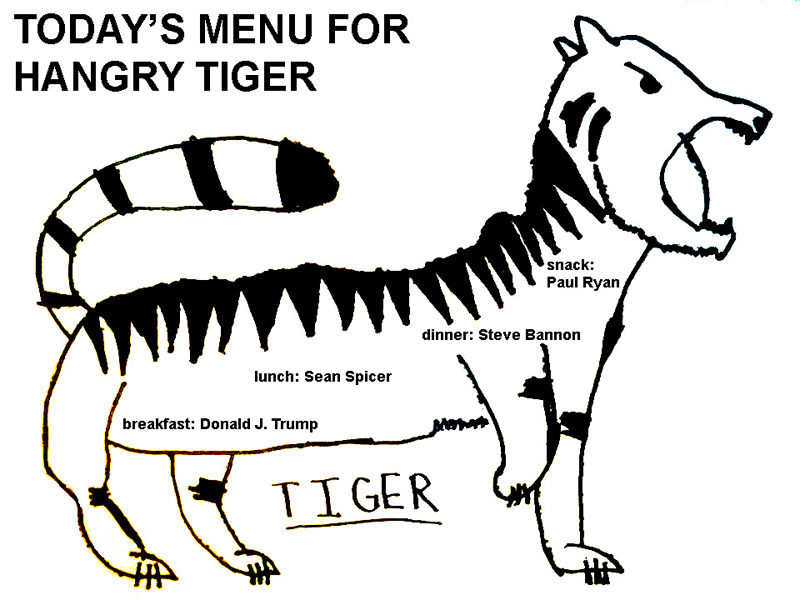 Today's Menu for Hangry Tiger by Auden Shapiro